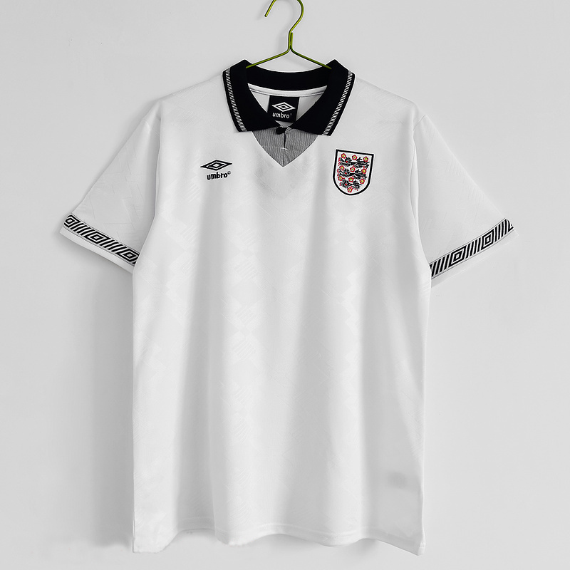 1990 England Home Retro Soccer Jerseys Yupoo
