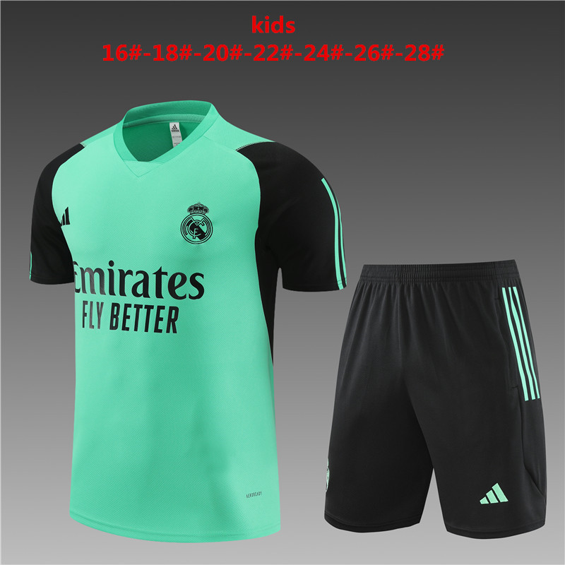 23-24 Real Madrid Kids Training Soccer Jerseys Yupoo
