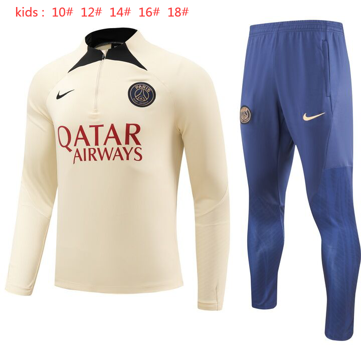 23-24 Paris Kids Long Sleeve Training Suit Yupoo