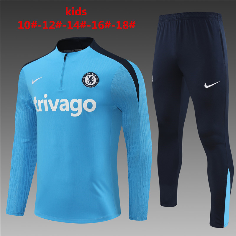 24-25 Chelsea Kids Player Long Sleeve Training Suit Yupoo