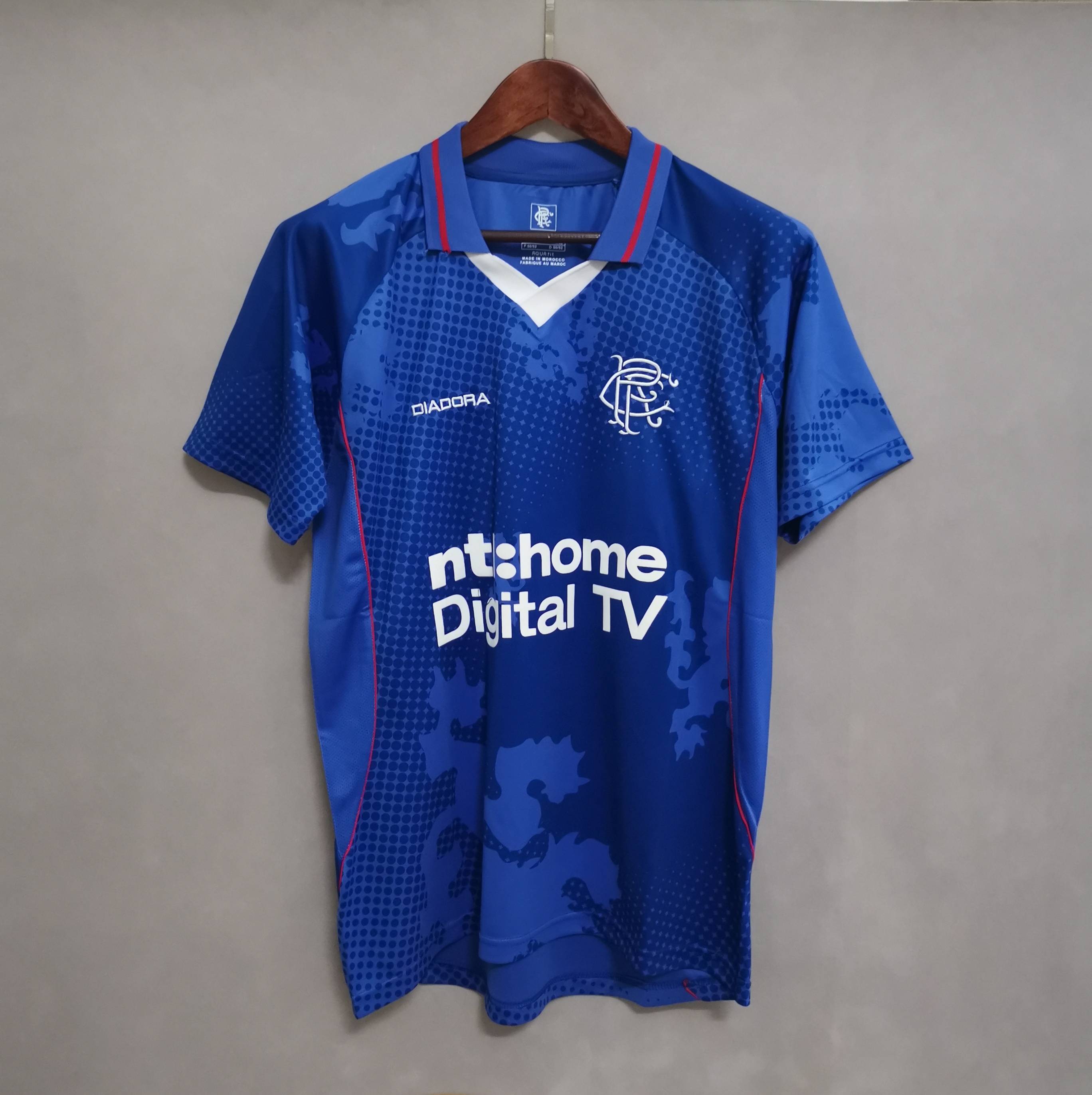 02-03 Rangers Home Retro Soccer Jerseys Yupoo