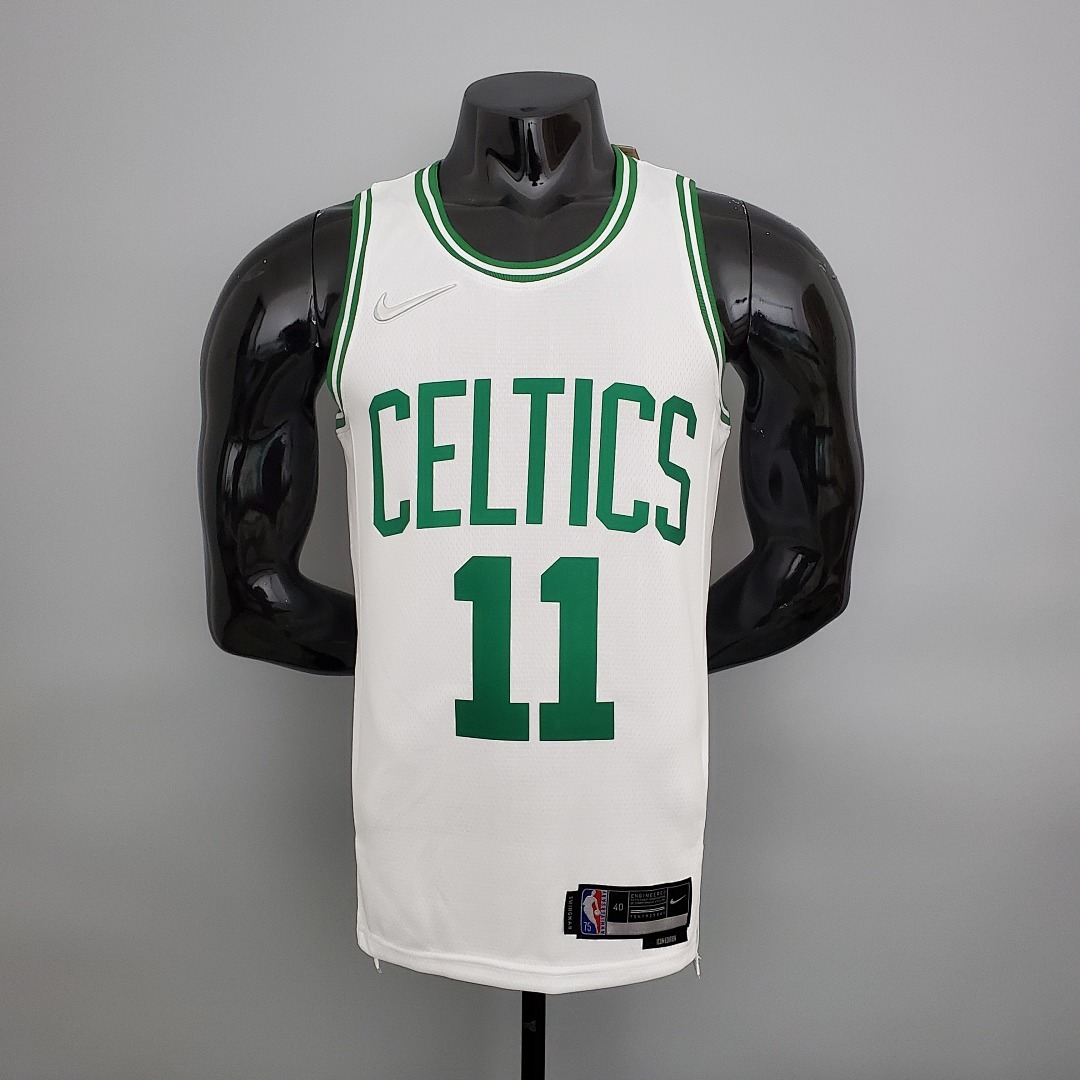 75th Anniversary Irving #11 Celtics White NBA Jersey S-XXL