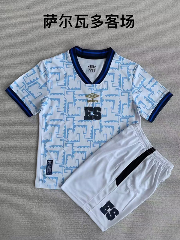 23-24 El Salvador Away Kids Soccer Jerseys Yupoo