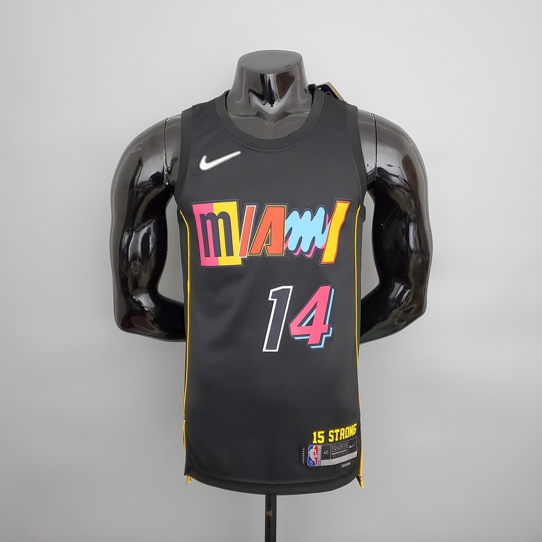 2022 Season herro#14 Heat City Edition Black NBA Jersey S-XXL
