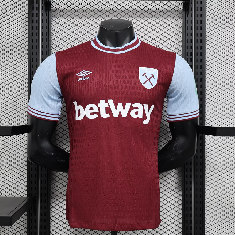 24-25 West Ham United Home Player Version Soccer Jerseys Yupoo