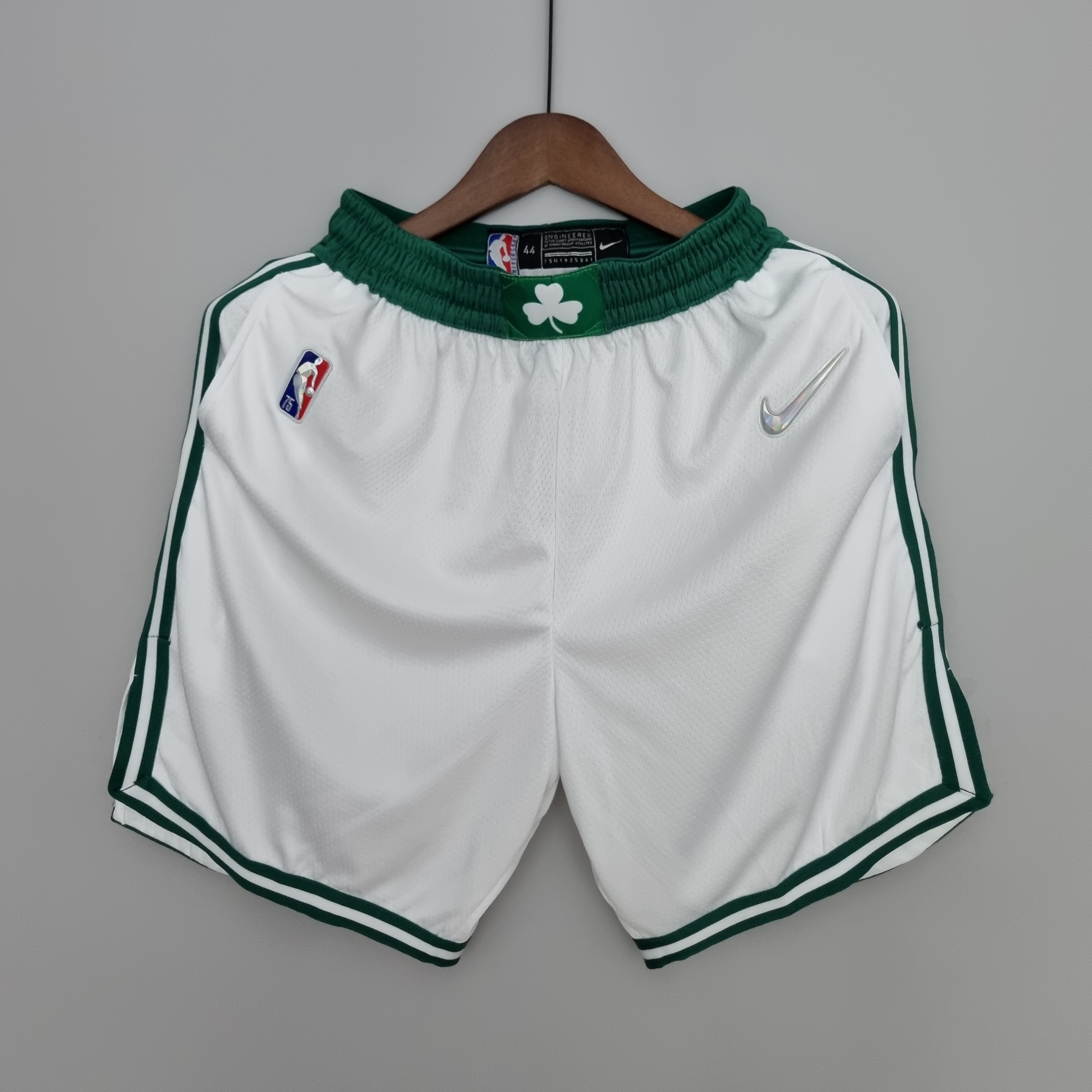 75th Anniversary Boston Celtics White NBA Shorts S-XXL