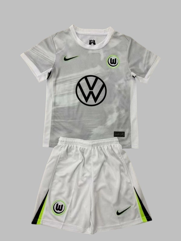 25-26 Wolfsburg Away Kids Cheap Soccer Jerseys Yupoo