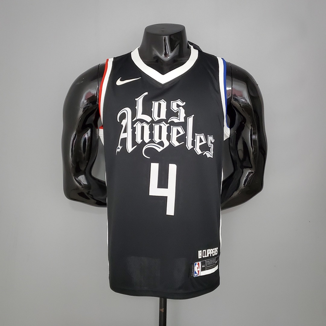 RONDO#4 Los Angeles Clippers Black NBA jersey Size:S-XXL