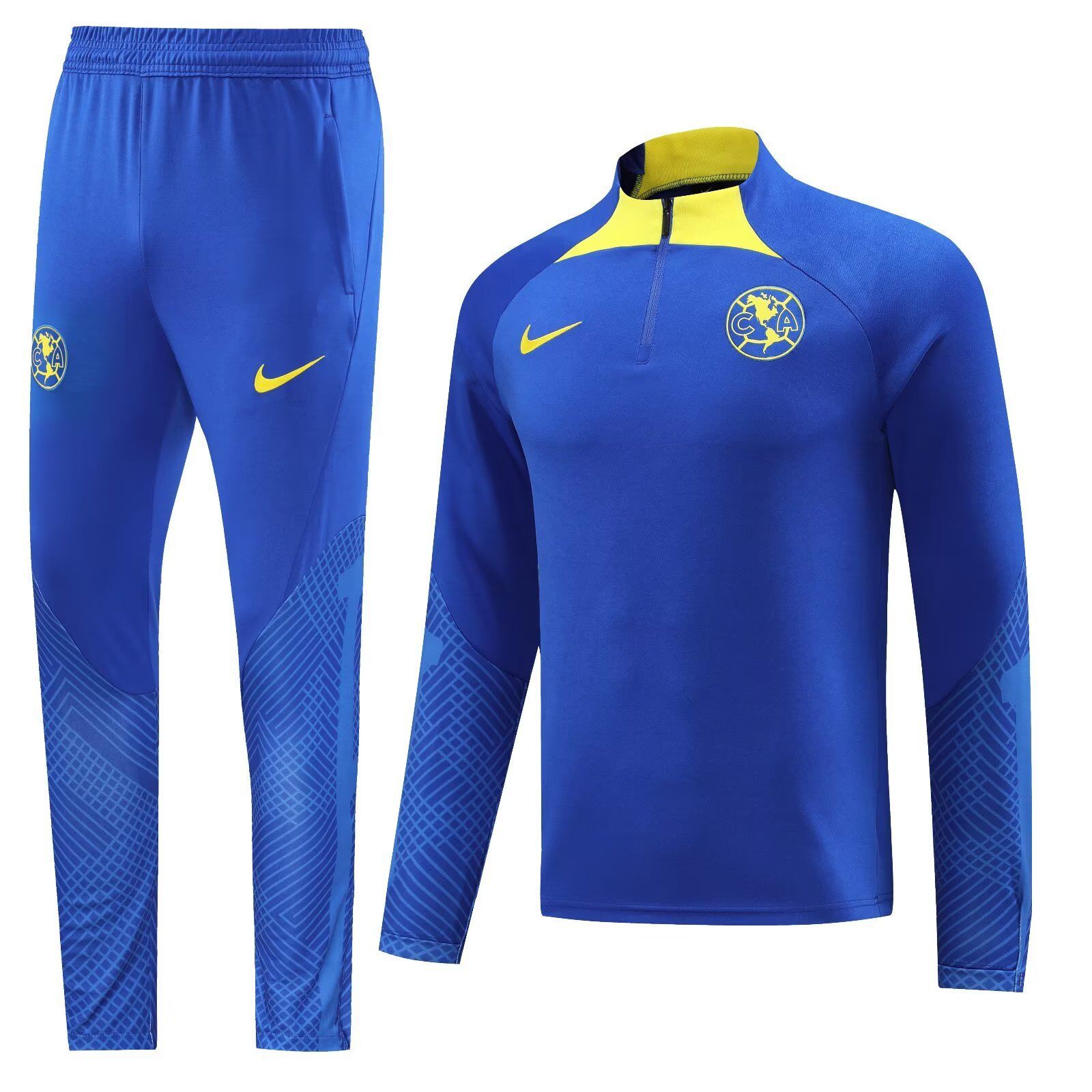 23-24 Club America Blue Long Sleeve Training Suit Yupoo
