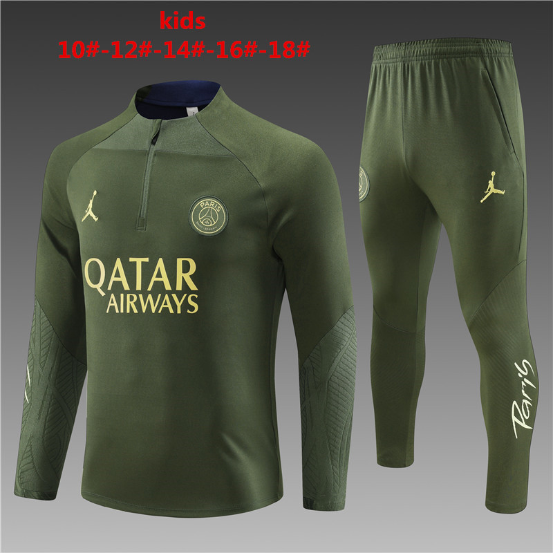 23-24 Paris Kids Long Sleeve Training Suit Yupoo