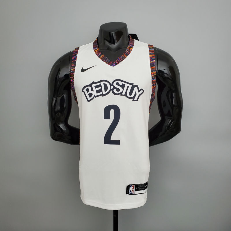 brooklyn#21 Brooklyn Nets City version White NBA jersey Size S-XXL