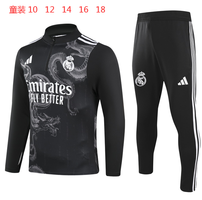24-25 Real Madrid Kids Long Sleeve Training Suit Yupoo
