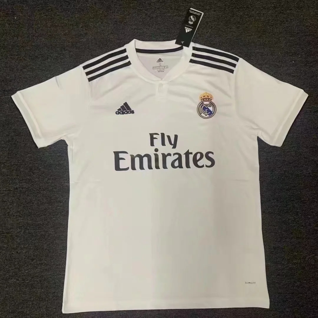 2018-19 Real Madrid Home Retro Soccer Jerseys Yupoo