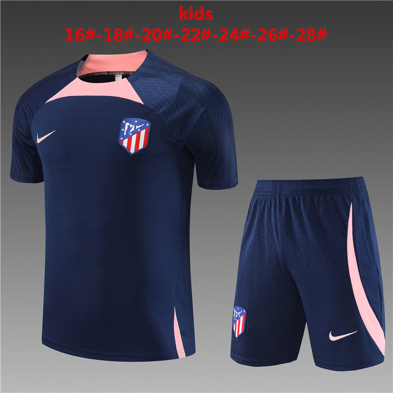23-24 Atletico Madrid Kids Training Soccer Jerseys Yupoo