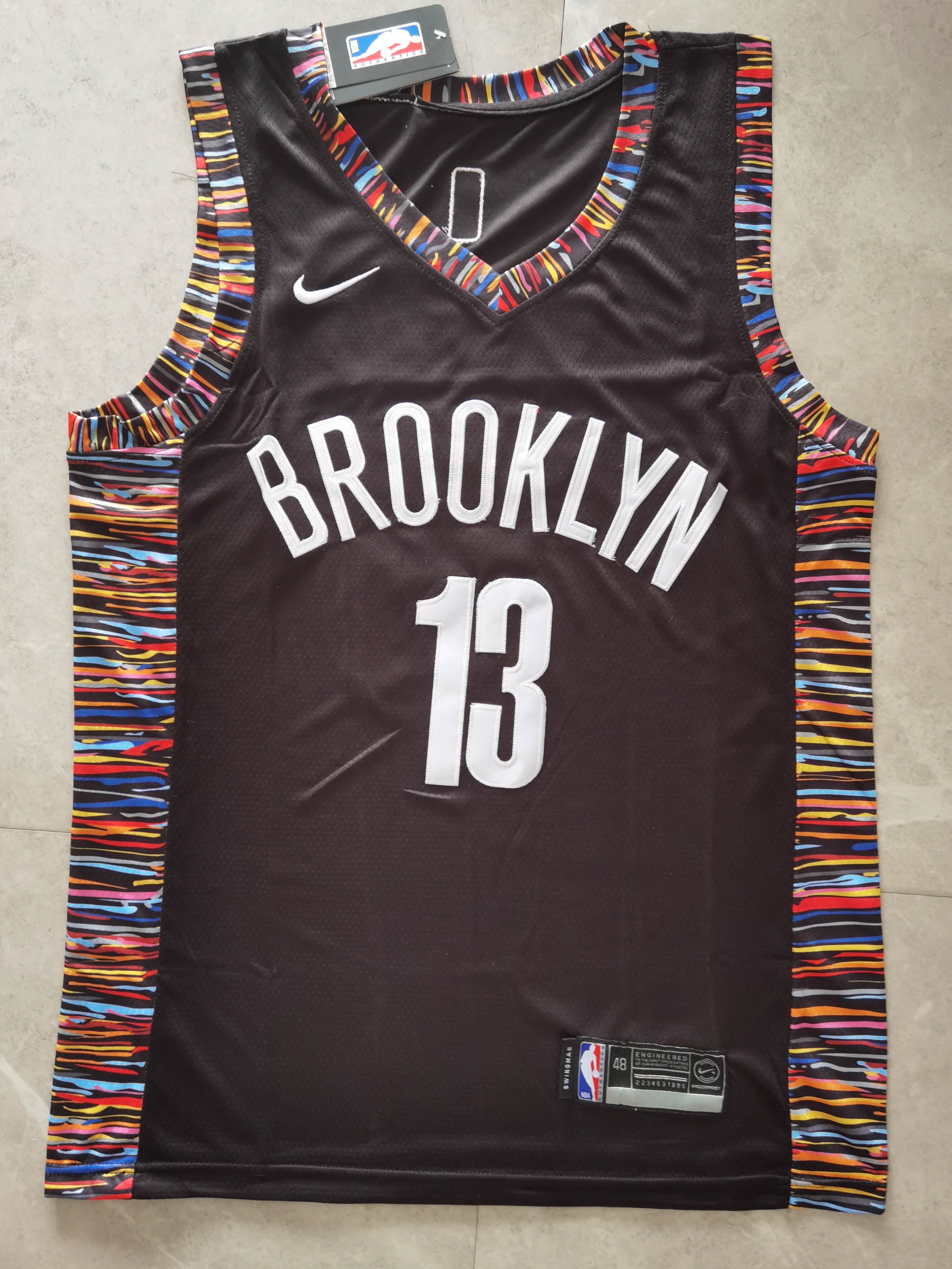 Nets #13 City Edition Embroidery