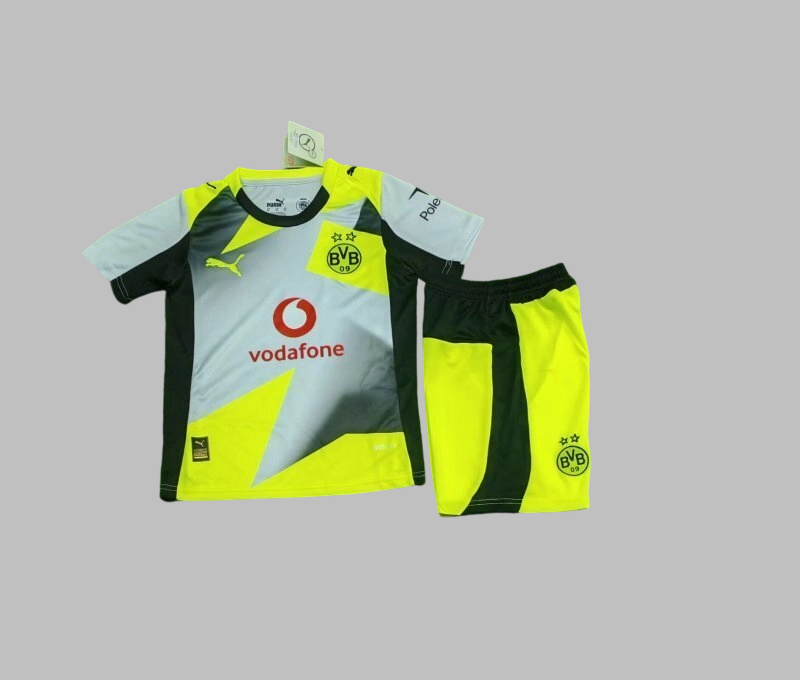 25-26 Dortmund Away Kids Cheap Soccer Jerseys Yupoo