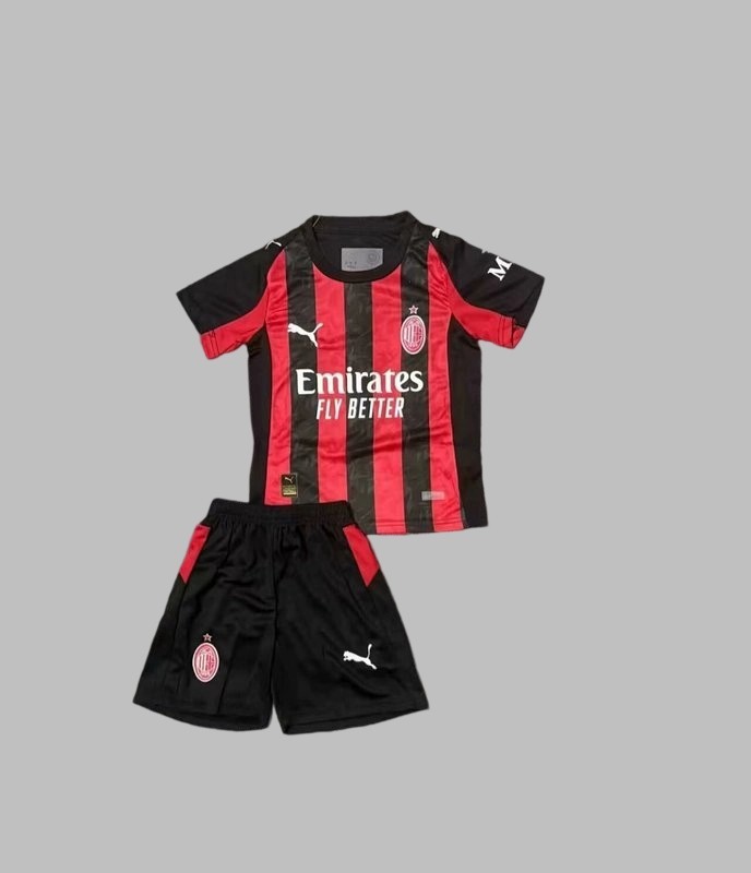25-26 AC Milan Home Kids Cheap Soccer Jerseys Yupoo