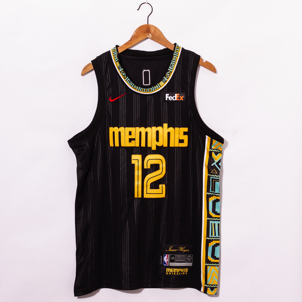 2021 Grizzlies #12 City Edition Embroidery
