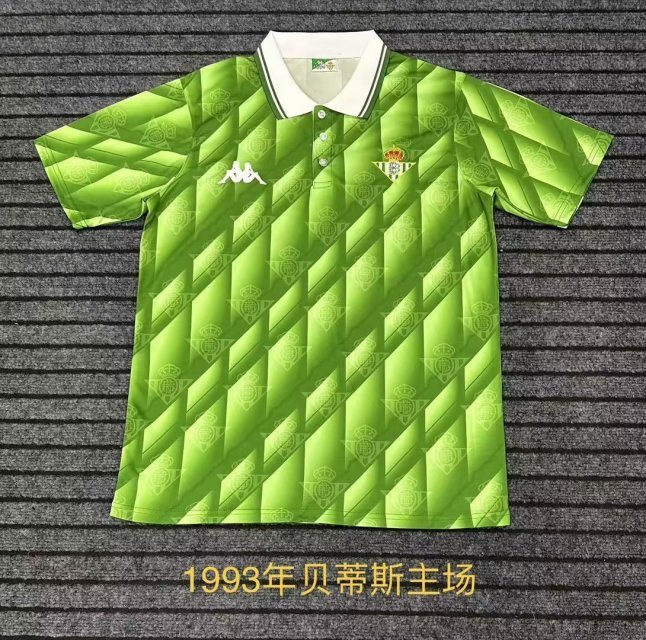 1993 Betis Home Retro Soccer Jerseys Yupoo