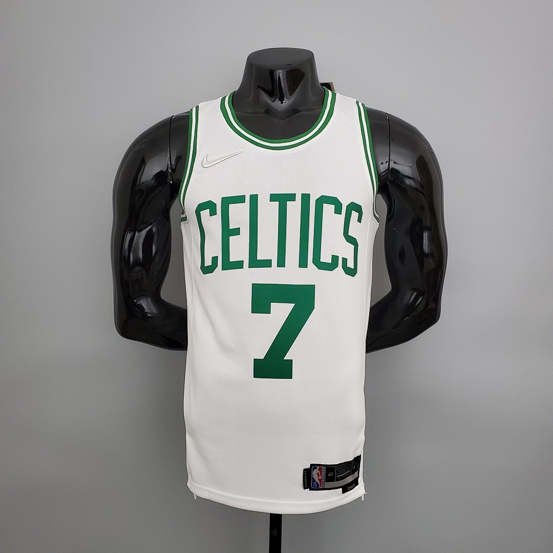 75th Anniversary Brown #7 Celtics White NBA Jersey S-XXL
