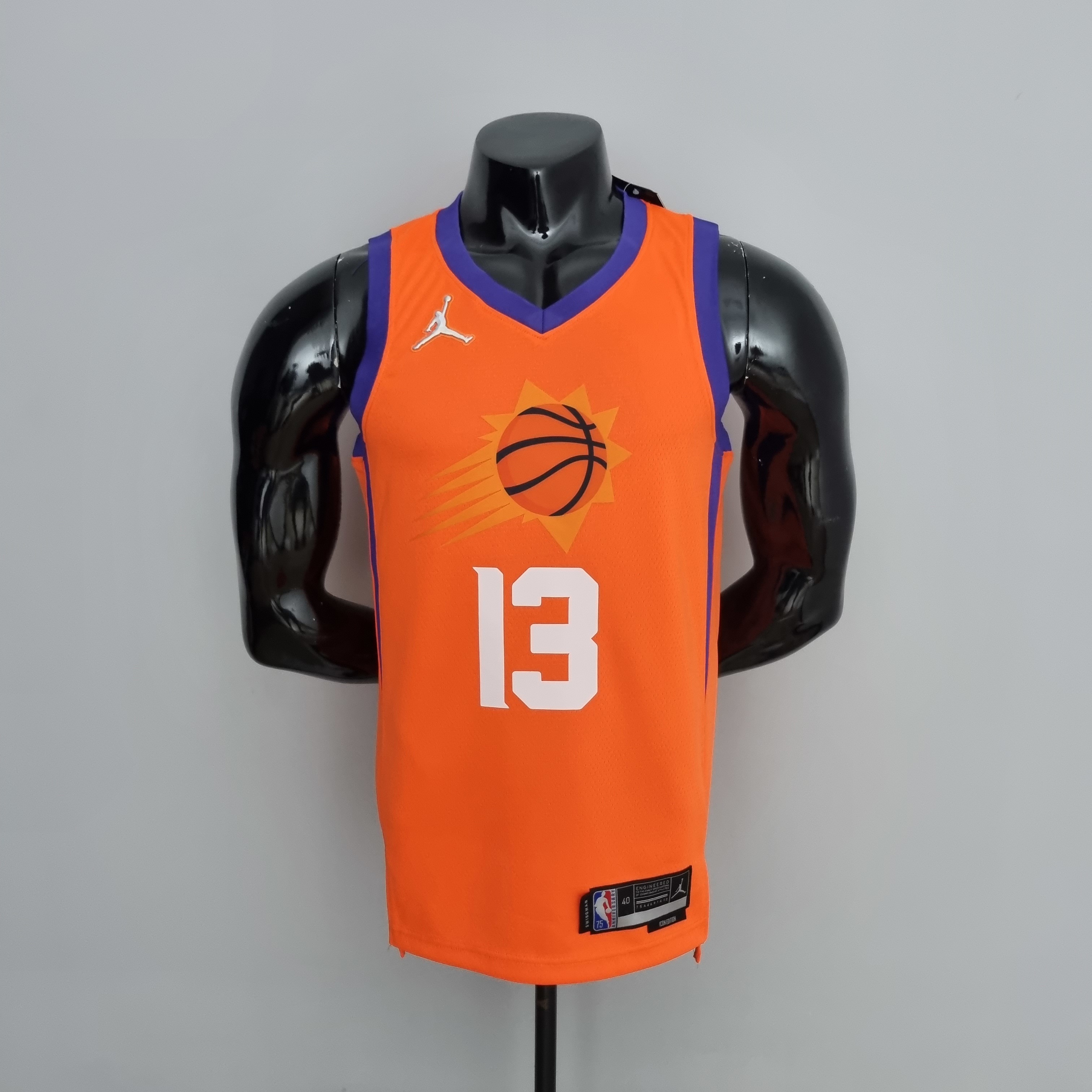 75th Anniversary NASH#13 Phoenix Suns Jordan Theme Orange NBA Jersey S-XXL