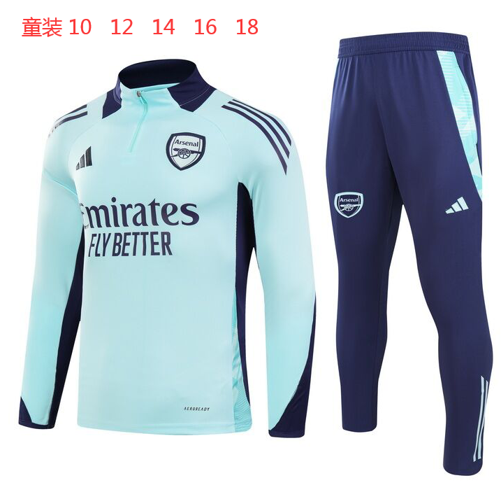 24-25 Arsenal Kids Long Sleeve Training Suit Yupoo