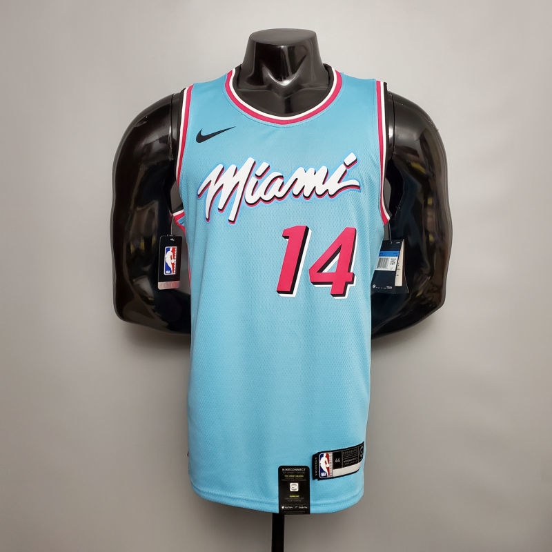 HERRO#14 Miami Heat V-neck blue NBA jersey Size XS-XXL