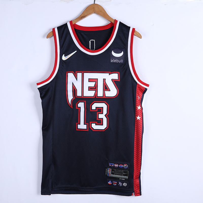 2022 Nets #13 75th Anniversary City Version Embroidery