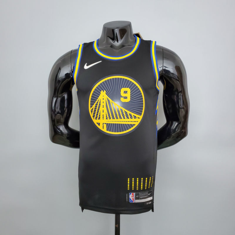 2022 75th Anniversary Iguodala #9  Warriors City Edition Black NBA Jersey S-XXL