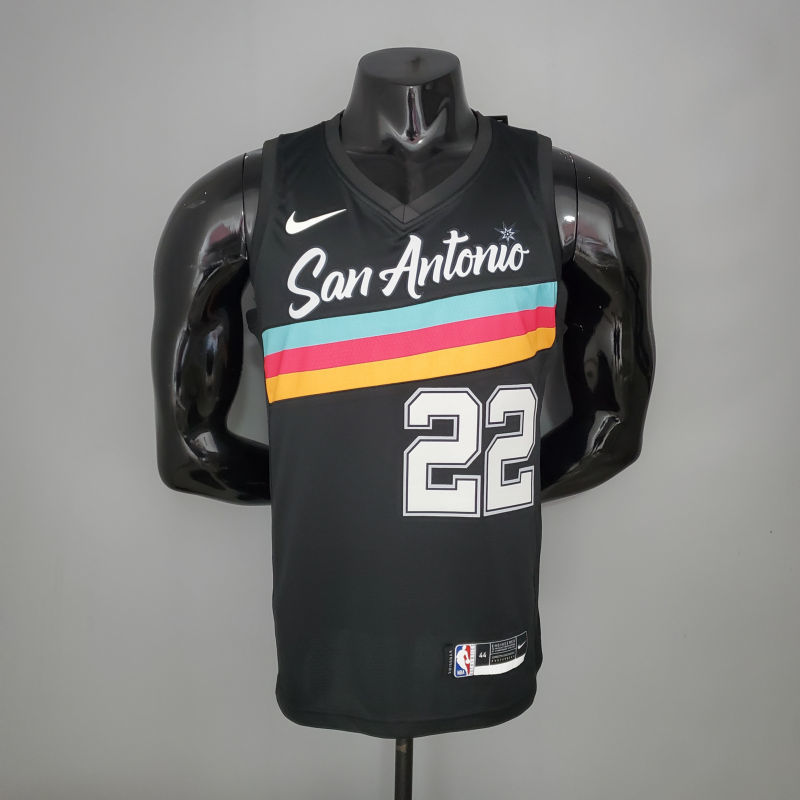 New GAY#22 season Spurs City Edition black NBA jersey S-XXL