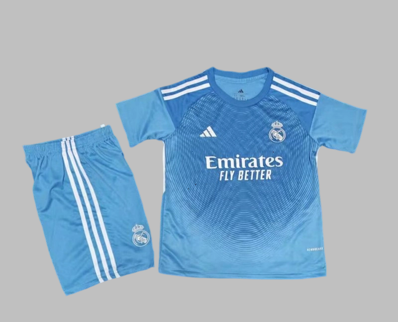 25-26 Real Madrid Goalkeeper Kids Cheap Soccer Jerseys Yupoo