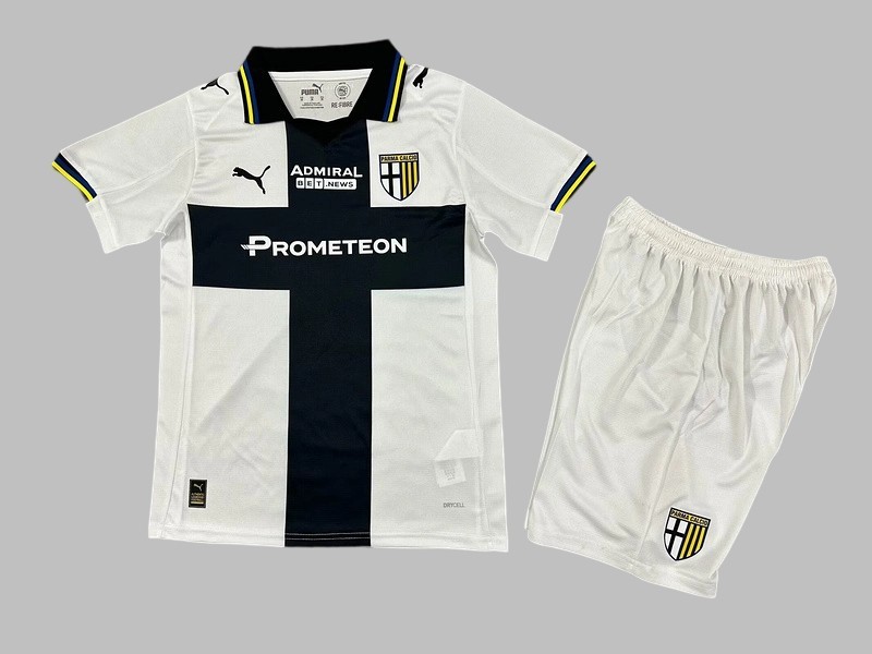 25-26 Parma Home Kids Cheap Soccer Jerseys Yupoo