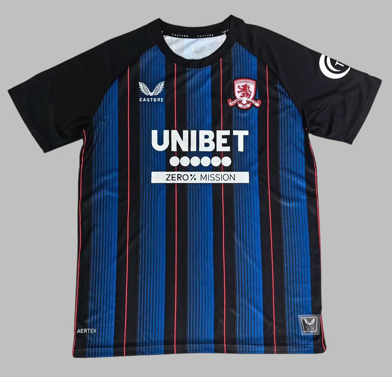 25-26 Middlesbrough Away Cheap  Soccer Jersey-Fans Version