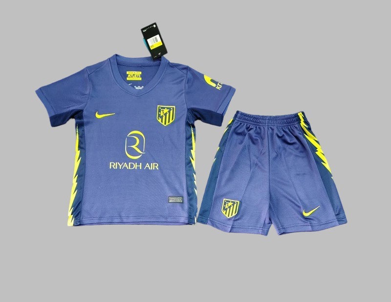 25-26 Atletico Madrid Away Kids Cheap Soccer Jerseys Yupoo