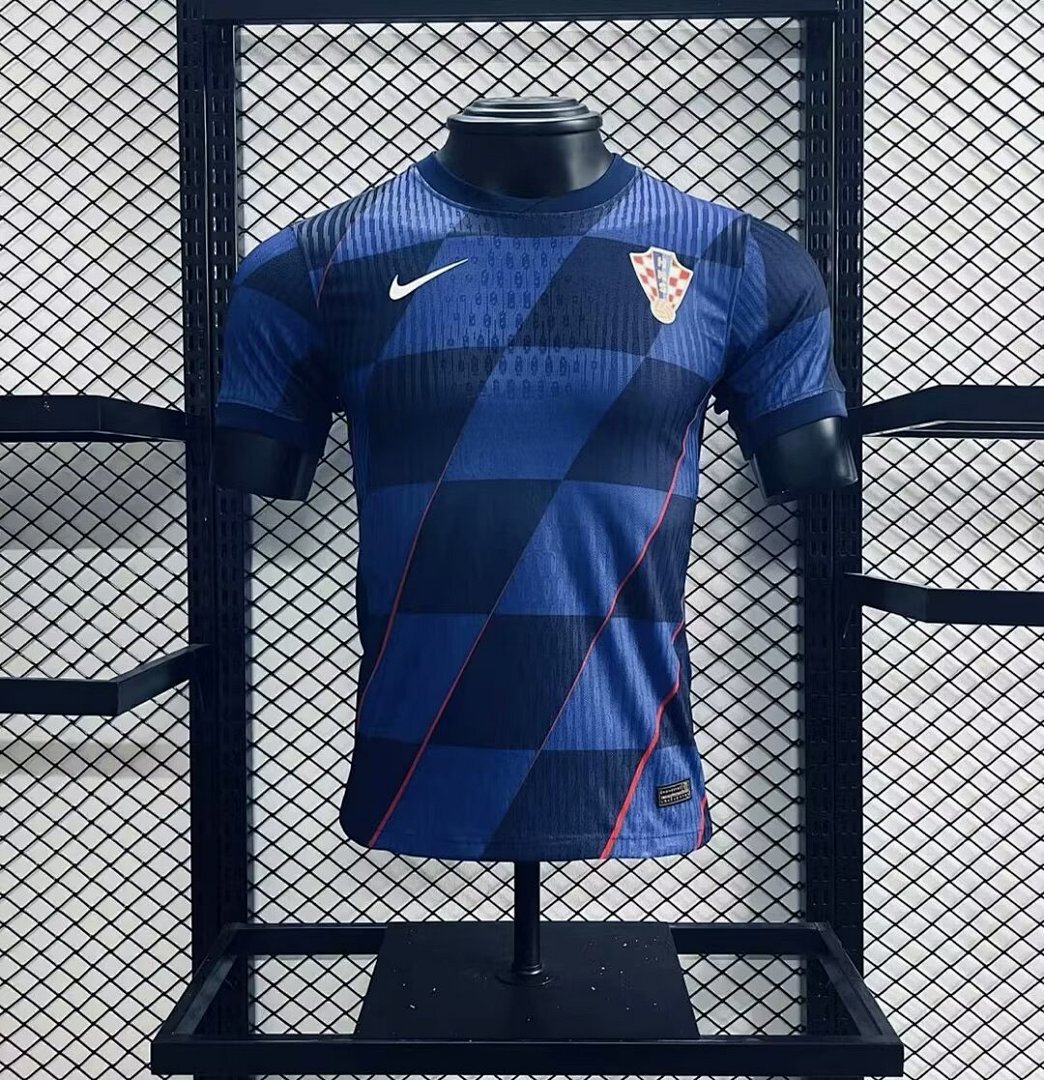 Croatia 2024/25 Euro Away Jersey Player Version