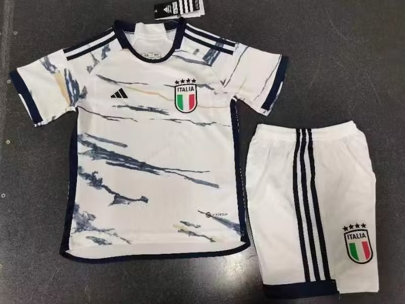 23-24 Italy Away Kids Soccer Jerseys Yupoo