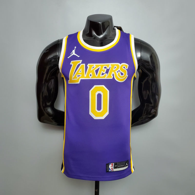 New Lakers Jordan KUZMA #0 theme purple round neck S-XXL