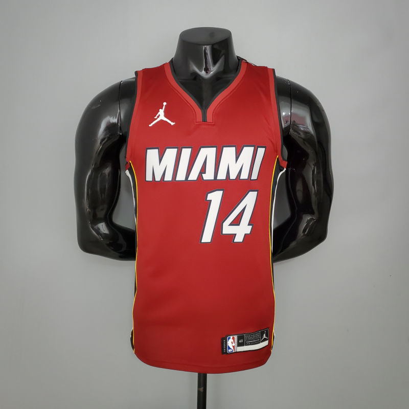 New Miami Heat Jordan HERRO#14 Burgundy NBA Jersey S-XXL