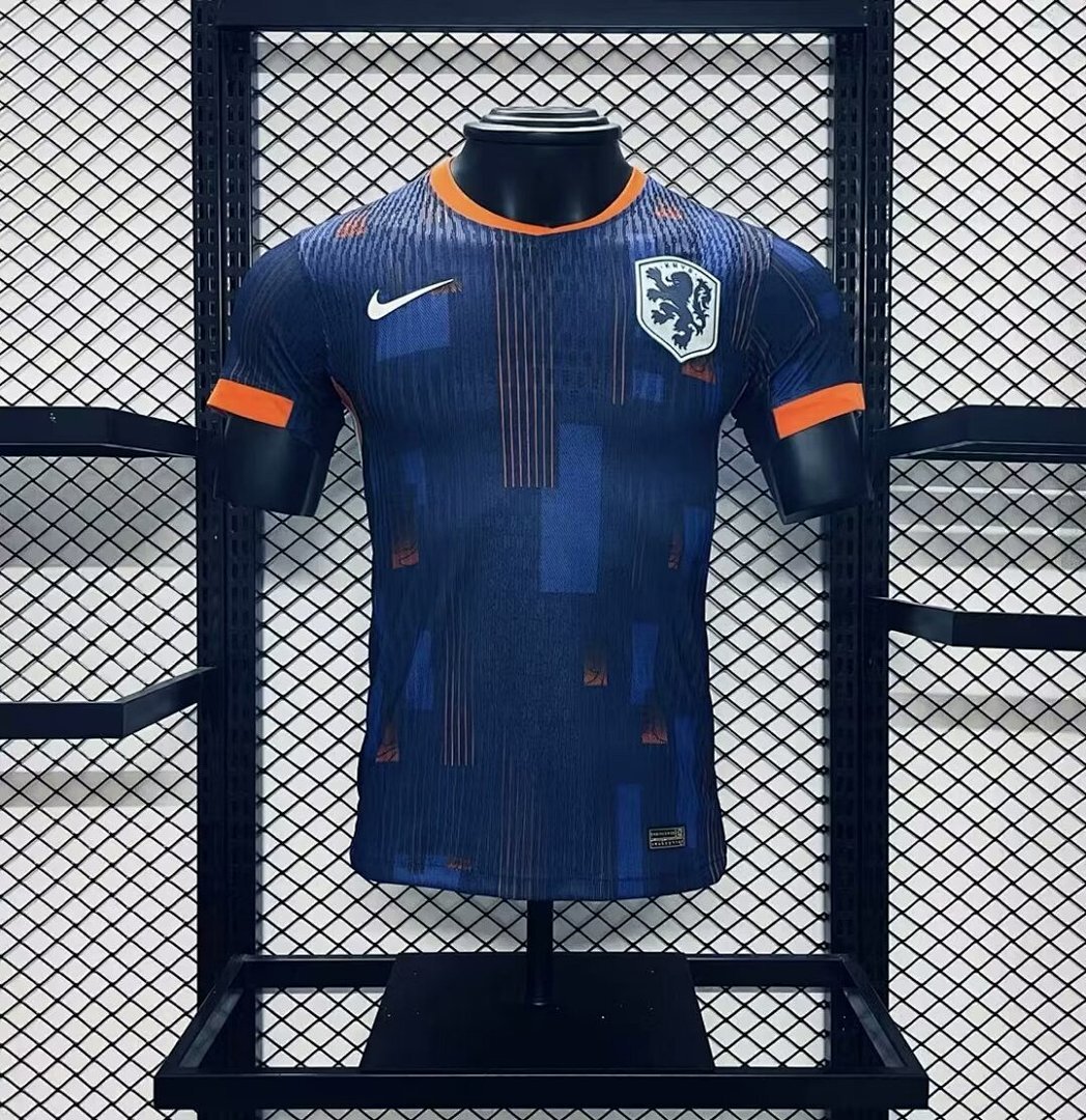 Netherlands 2024/25 Euro Away Jersey Player Version