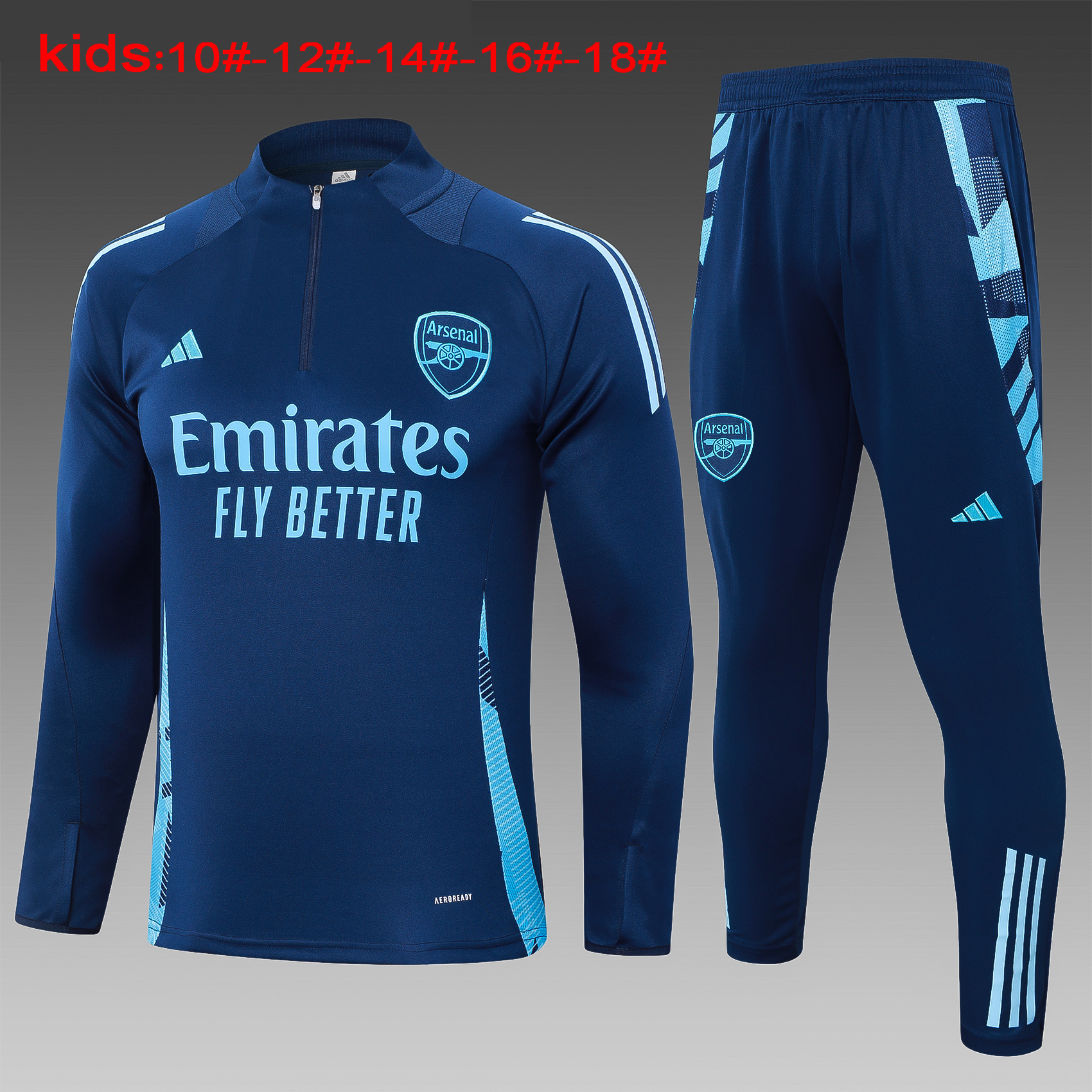24-25 Arsenal Kids Long Sleeve Training Suit Yupoo