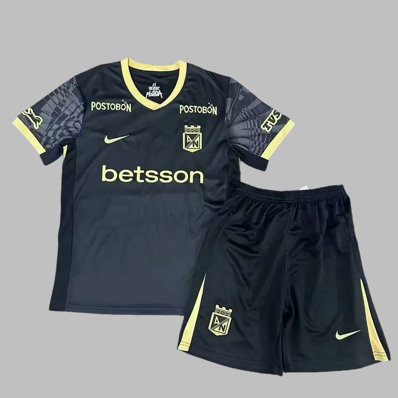 25-26 Atletico Nacional Away Kids Cheap Soccer Jerseys Yupoo