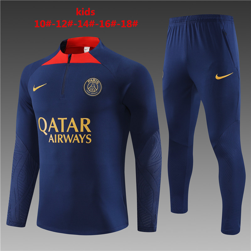 23-24 Paris Kids Long Sleeve Training Suit Yupoo