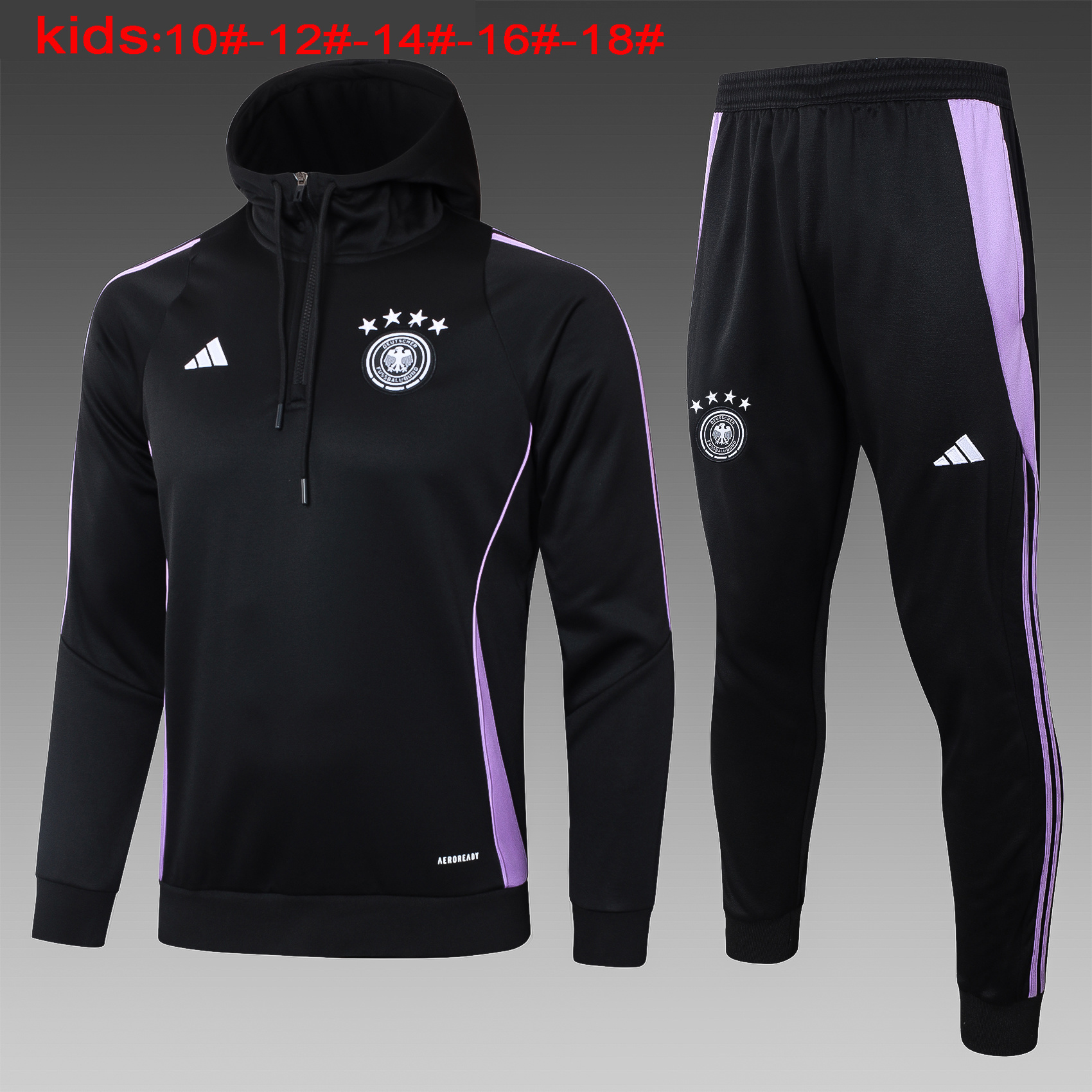 2024 Germany Kids Hoodie Long Sleeve Training Suit Yupoo