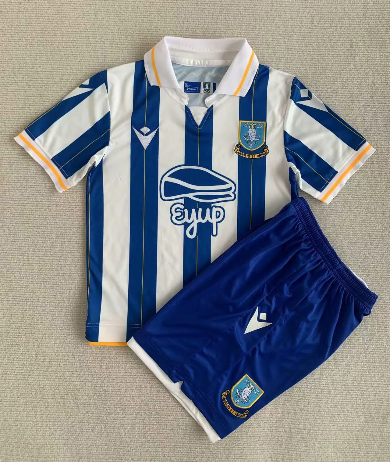 23-24 Sheffield Wednesday Home Kids Soccer Jerseys Yupoo