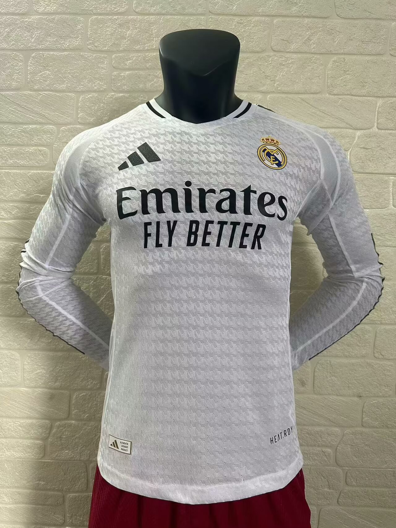 24-25 Real Madrid Home Player Version Long Sleeve Soccer Jerseys Yupoo