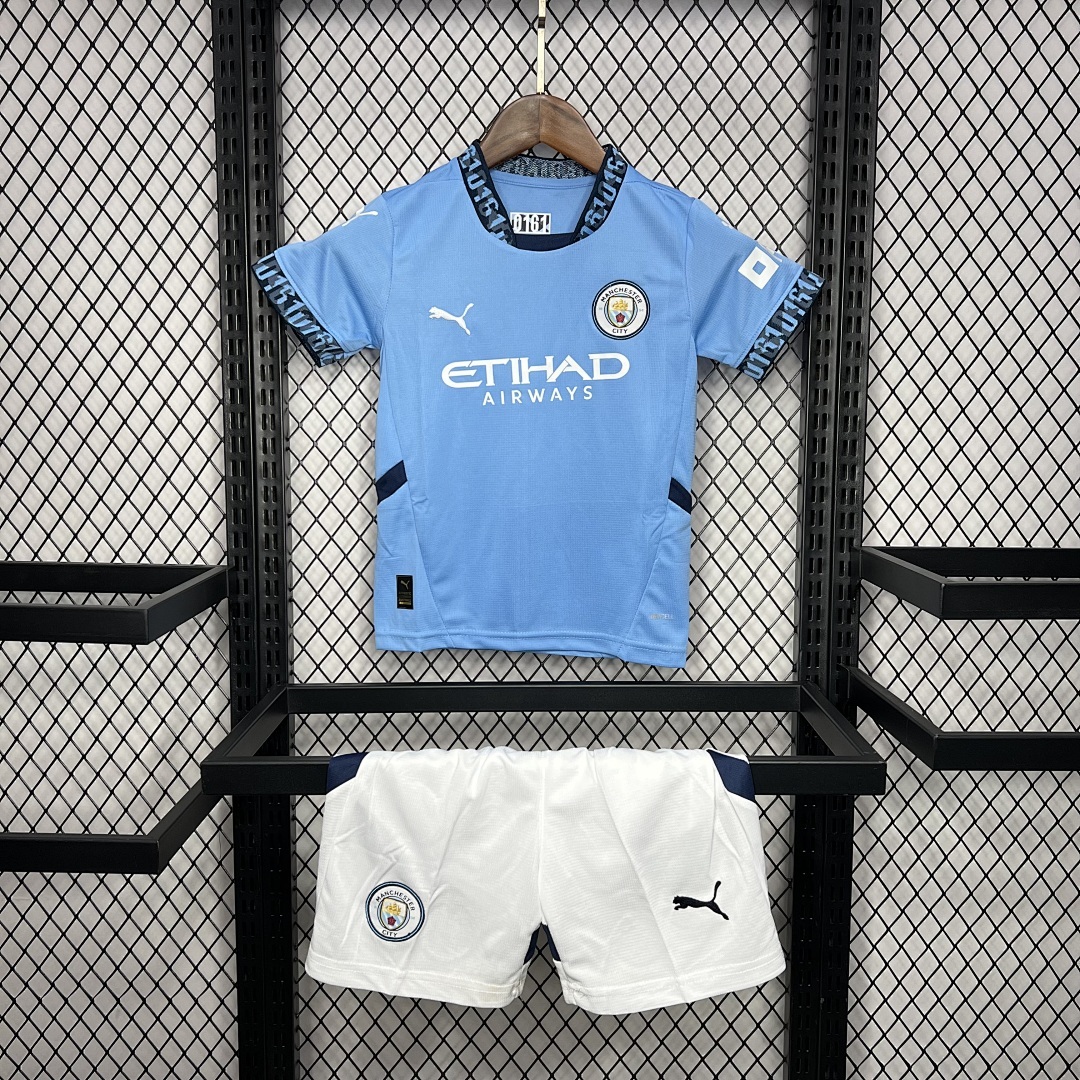Manchester City 2024/25 Home Kids Kit