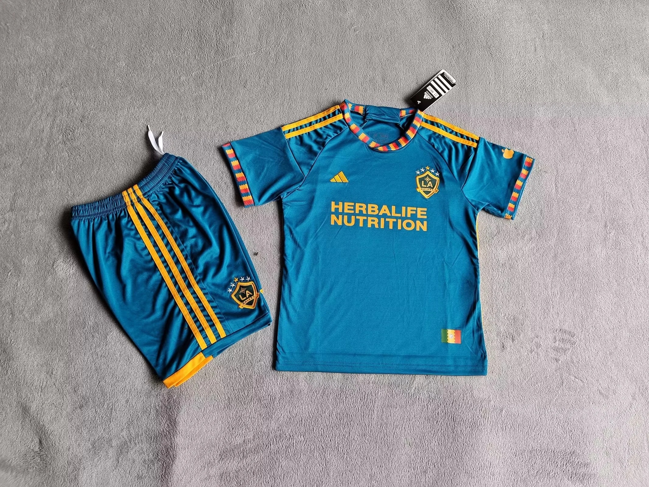 23-24 LA Galaxy Away Kids Soccer Jerseys Yupoo