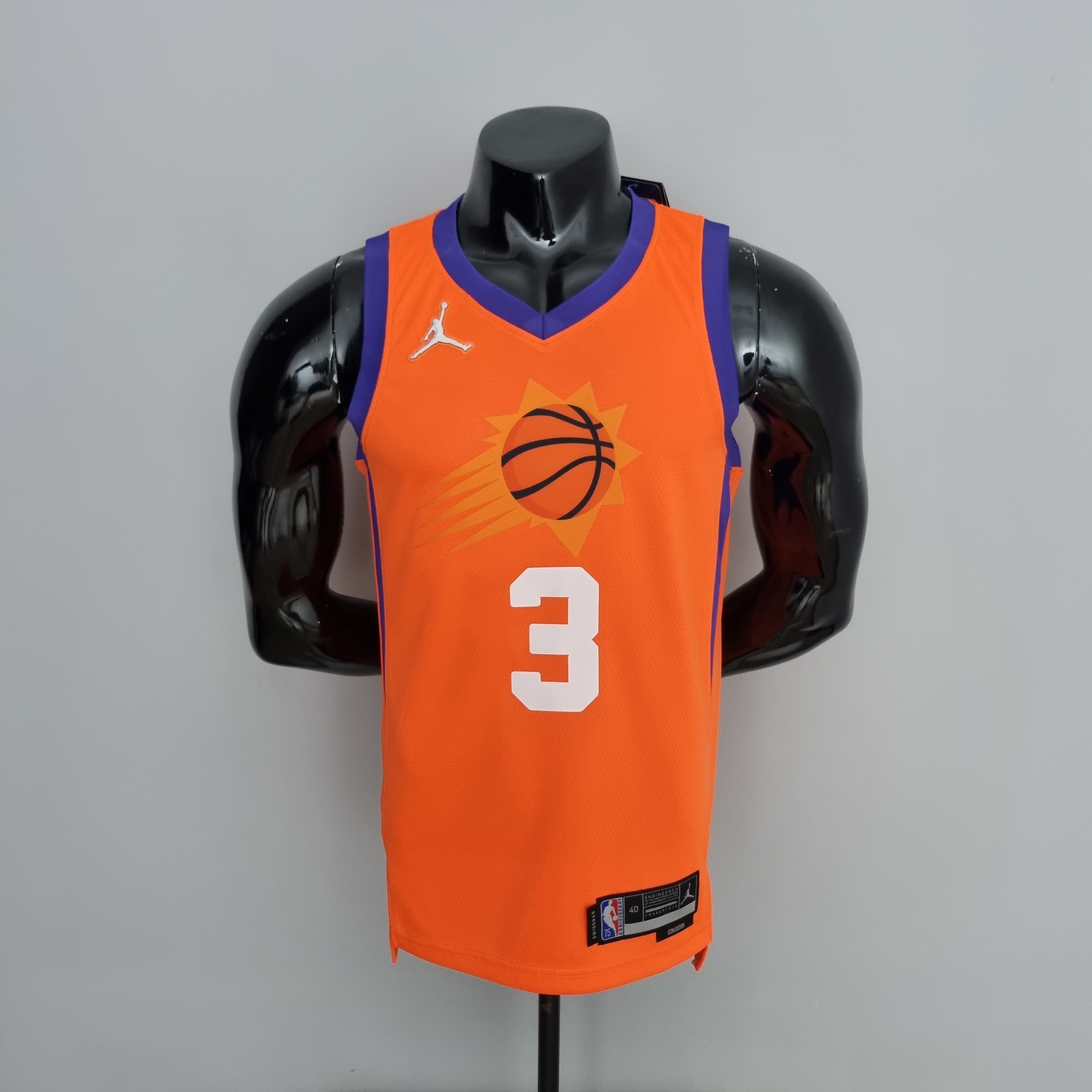 75th Anniversary PAUL#3 Phoenix Suns Jordan Theme Orange NBA Jersey S-XXL