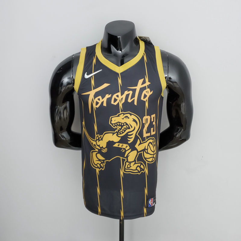 2022 Toronto Raptors VANVLEET#23 City Edition Black NBA Jersey S-XXL