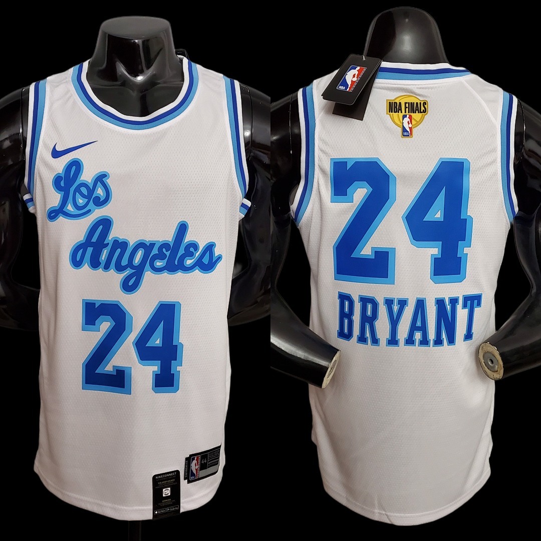 Retro night Bryant #24 Lakers white NBA jersey Size:XS-XXL Nike connect recognition